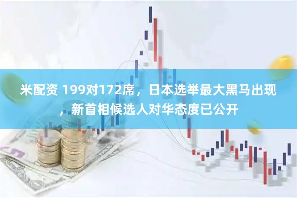 米配资 199对172席，日本选举最大黑马出现，新首相候选人对华态度已公开